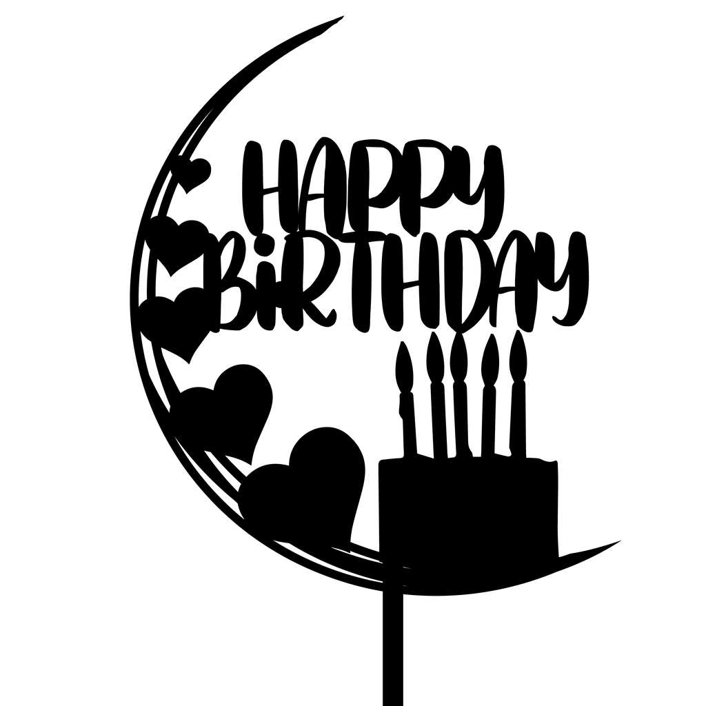 Elegant cake topper from The Create Studio, perfect cake decorations for any celebration