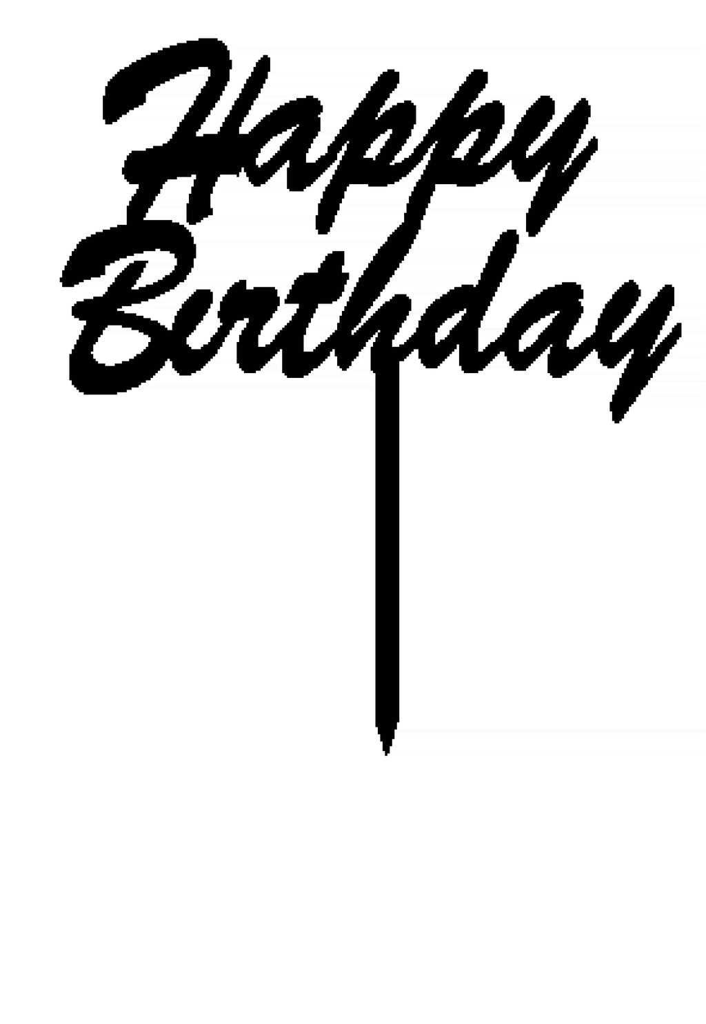 Happy Birthday Cake Topper from The Create Studio for festive cake decorations