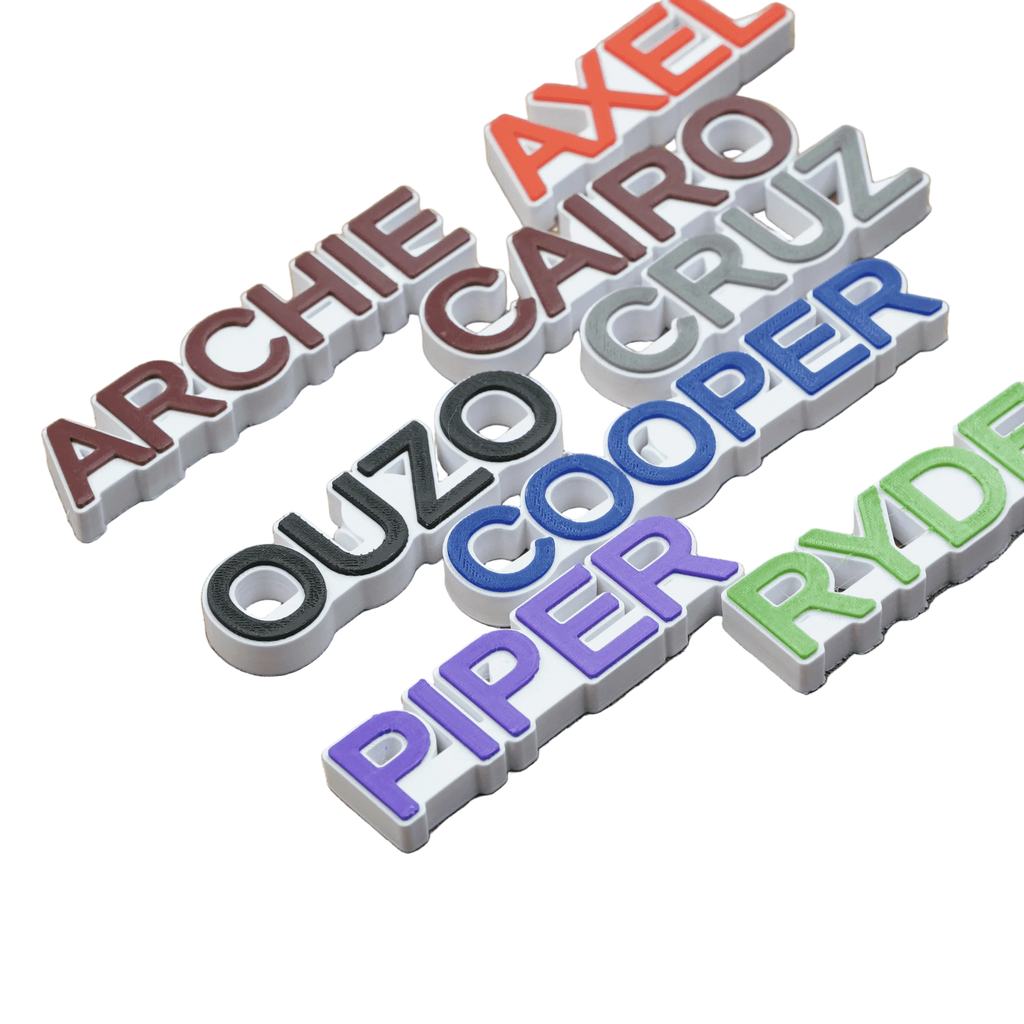 Personalised Name Charms for Crocs by The Create Studio