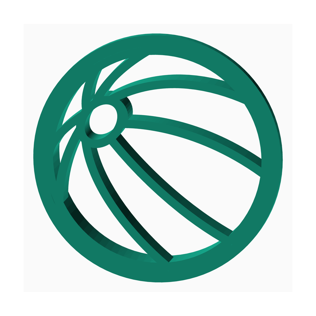 The Create Studio green round clay cutter for jewelry making with intricate ball design