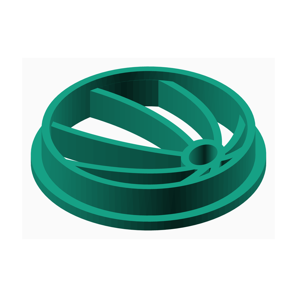 Green circular clay cutter for jewelry making by The Create Studio with multiple cutting sections