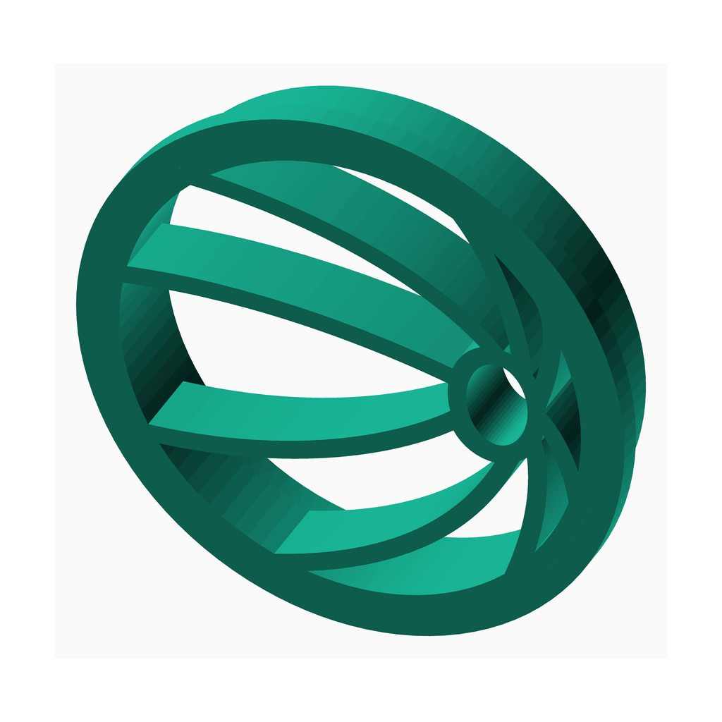 The Create Studio green clay cutter for jewelry making with circular slotted design