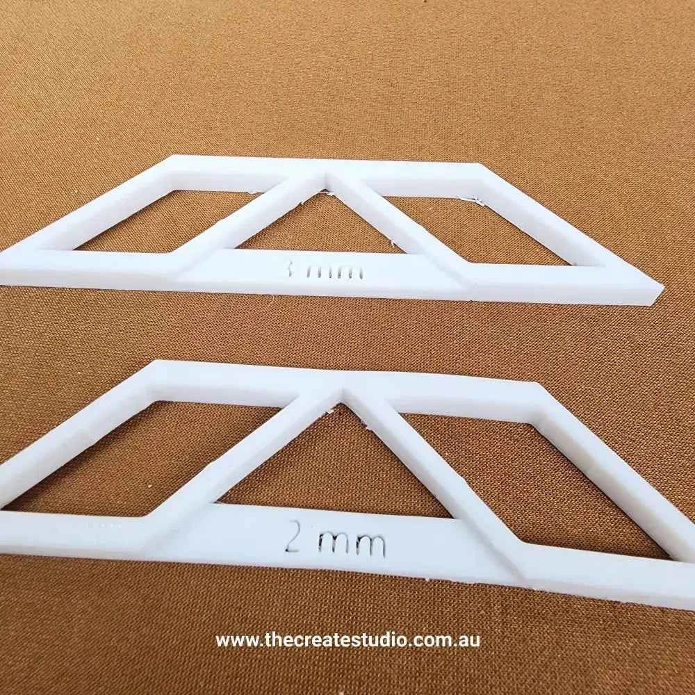 Book binding corner tool set with 2mm and 8mm thickness options for precise corner shaping