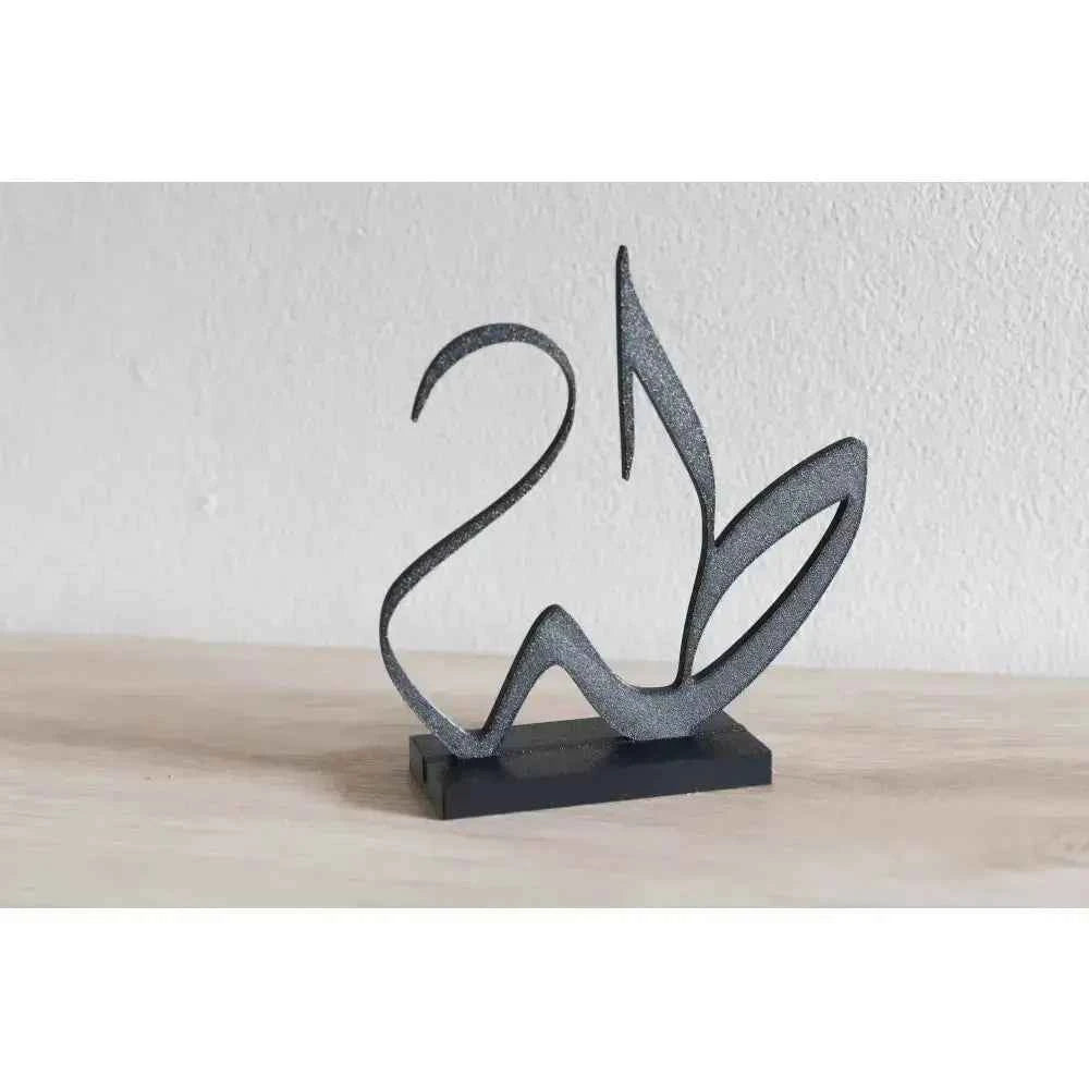 Elegant custom Arabic name decor sculpture in stylish design for home decoration