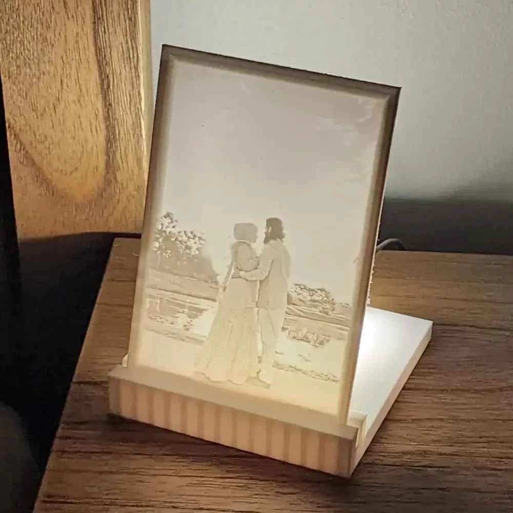 Custom Lithograph Personalized Night Lamp - Unique & Customizable