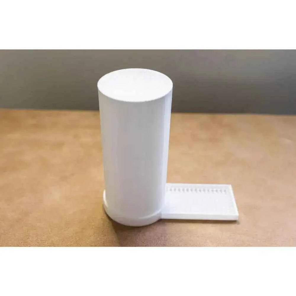 Cylindrical bee feeder made from durable material for easy feeding of bees in hives