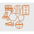 Football Cookie cutter set - Set of 8