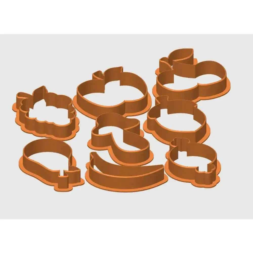 Fruit Cookie Cutters - Set of 8