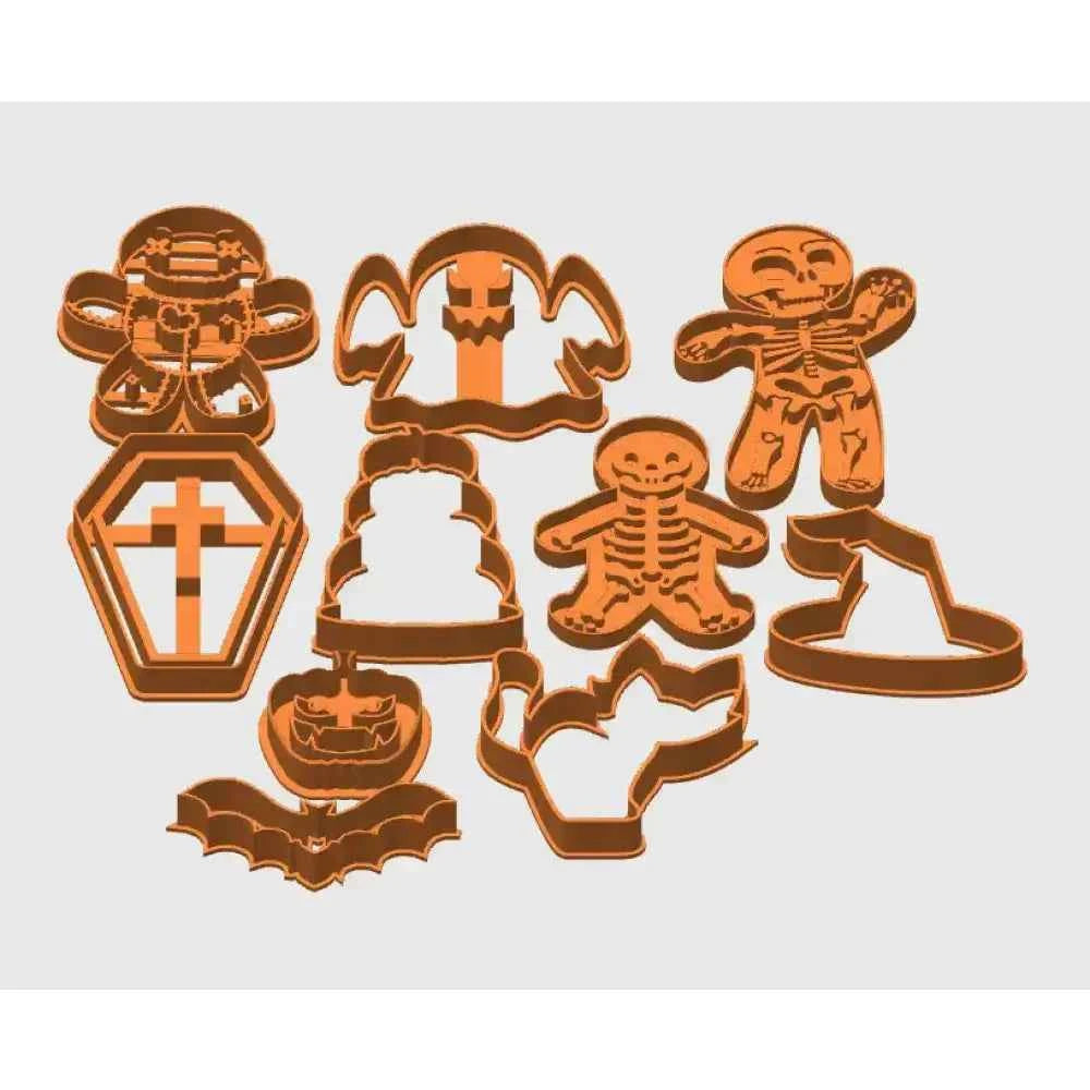 Holloween Cookie Cutter - Set of 10