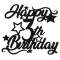 3rd Birthday - Numbered - Cake Topper - The Create Studio