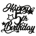 5th Birthday - Numbered - Cake Topper - The Create Studio