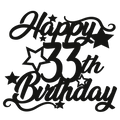 33rd Birthday - Numbered - Cake Topper - The Create Studio