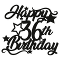 36th Birthday - Numbered - Cake Topper - The Create Studio