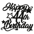 44th Birthday - Numbered - Cake Topper - The Create Studio