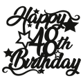 48th Birthday - Numbered - Cake Topper - The Create Studio