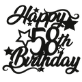 58th Birthday - Numbered - Cake Topper - The Create Studio
