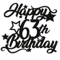 63rd Birthday - Numbered - Cake Topper - The Create Studio