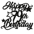 79th Birthday - Numbered - Cake Topper - The Create Studio