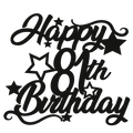 81st Birthday - Numbered - Cake Topper - The Create Studio