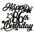 86th Birthday - Numbered - Cake Topper - The Create Studio