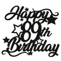 89th Birthday - Numbered - Cake Topper - The Create Studio