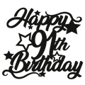 91st Birthday - Numbered - Cake Topper - The Create Studio
