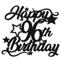 96th Birthday - Numbered - Cake Topper - The Create Studio