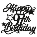 97th Birthday - Numbered - Cake Topper - The Create Studio