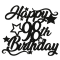 98th Birthday - Numbered - Cake Topper - The Create Studio