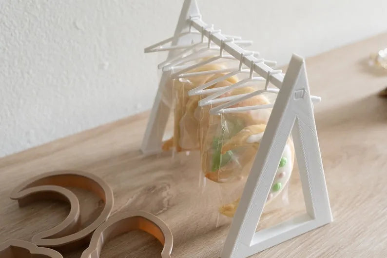 رف عرض البسكويت على سطح الطاولة - مثالي للخبازين وصانعي البسكويت - حامل البسكويت | ديكور البسكويت | كشك البسكويت