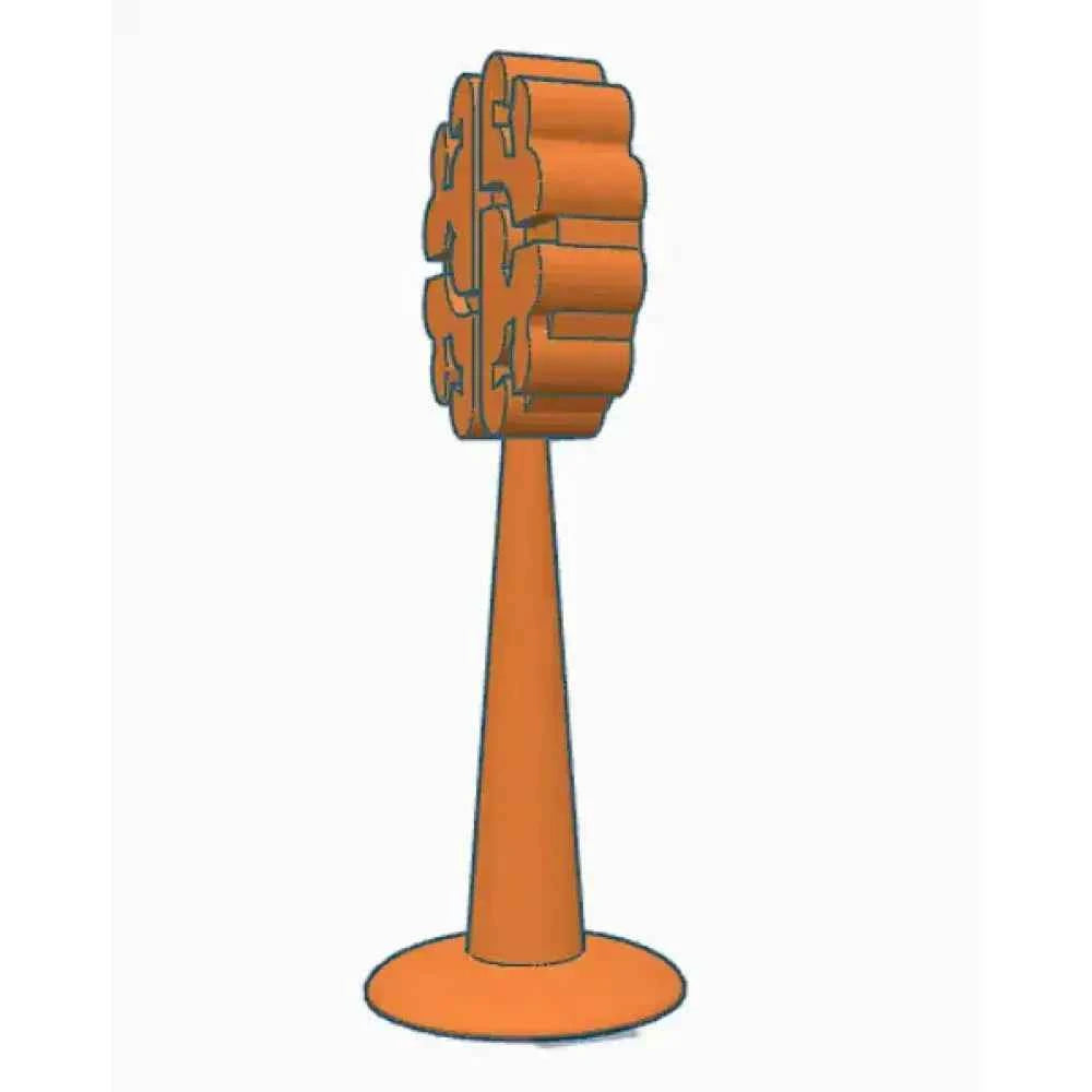 Minimalist Flower Tower Headphone Stand | Custom Artistic Audio Holder