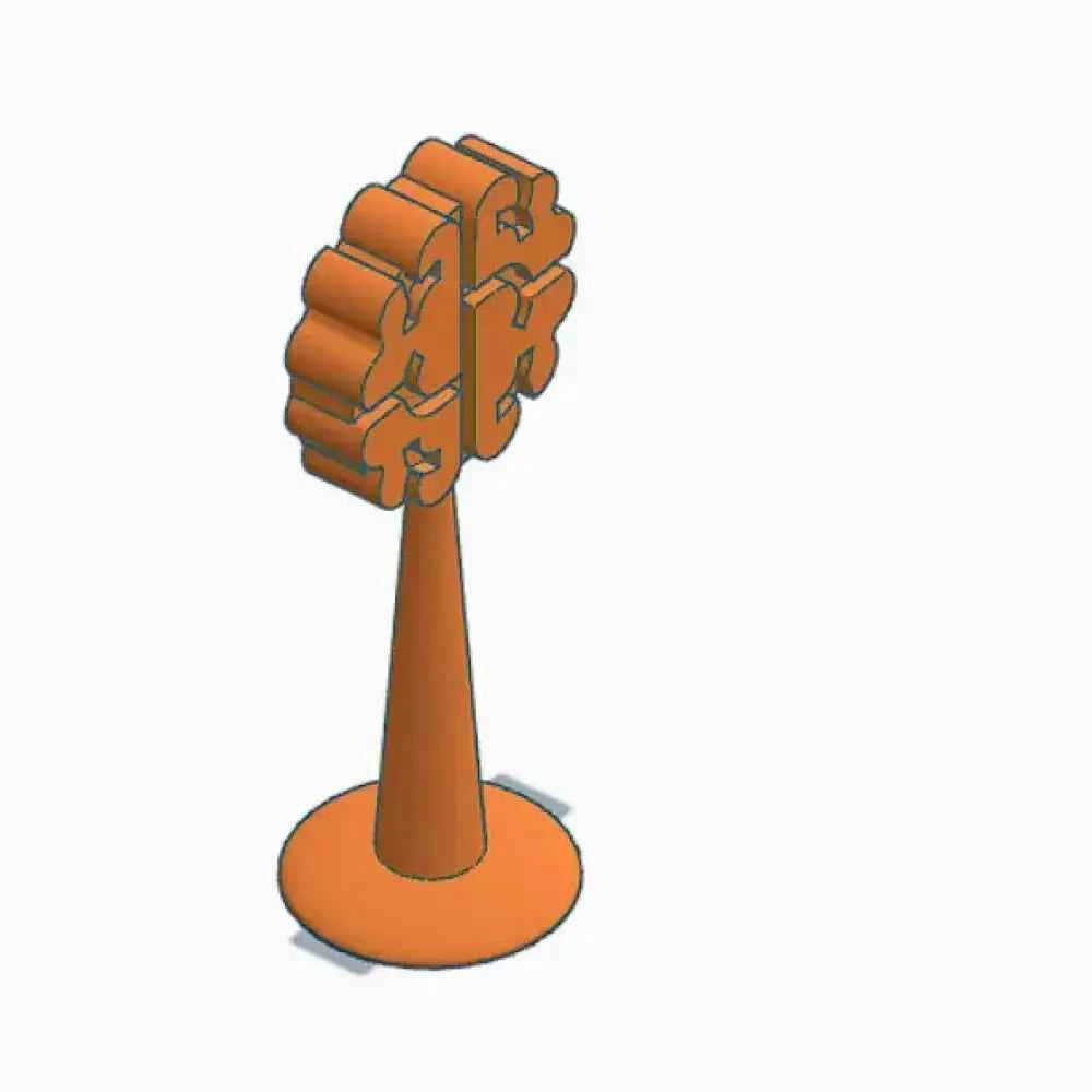 Minimalist Flower Tower Headphone Stand | Custom Artistic Audio Holder