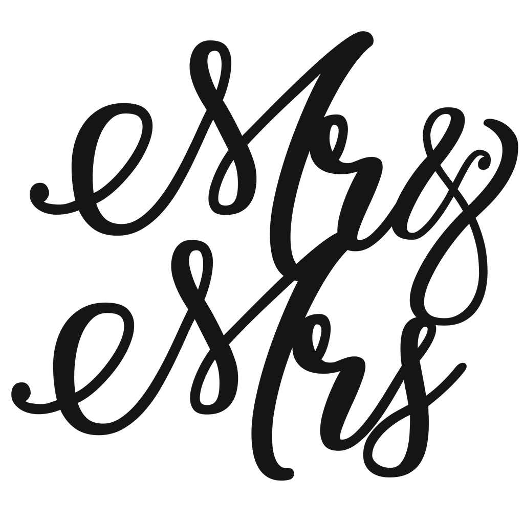 Cake Decorations - Mr & Mrs - Style 4