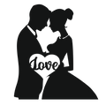 Cake Decorations - Mr & Mrs - Style 3