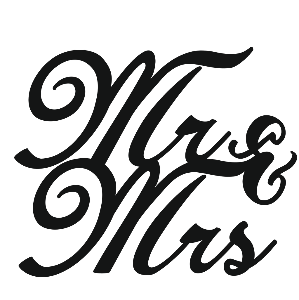 Cake Decorations - Mr & Mrs - Style 2