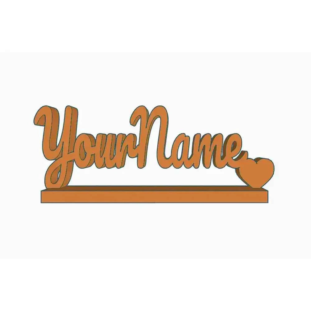 Personalised Desk Name Plaque with Fonts - Personalised Plaque
