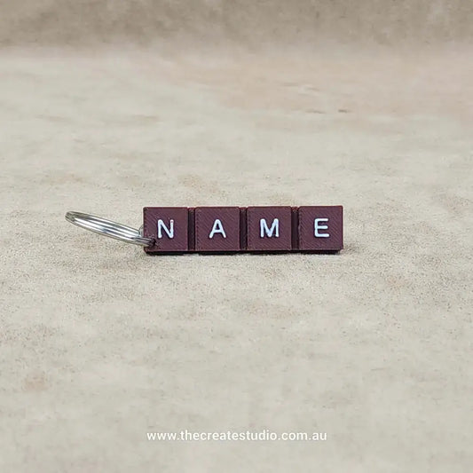 Personalised keychain - choclate bar - multi color infill - keychains