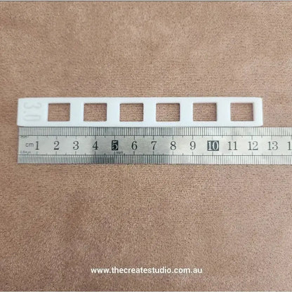 Pottery depth measuring rails | precision tools for ceramic artists - size 2: 125mm x 2 / black - tool