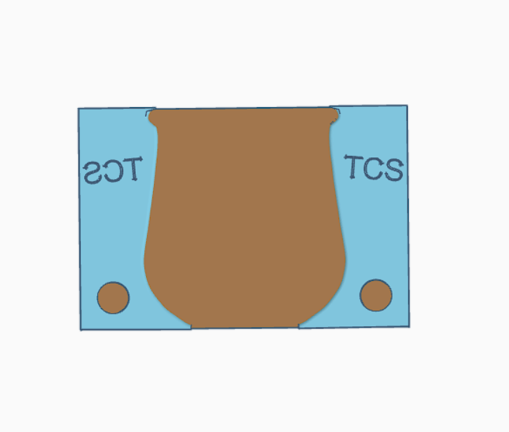 The Create Studio pottery rib tool designed for shaping and smoothing clay surfaces