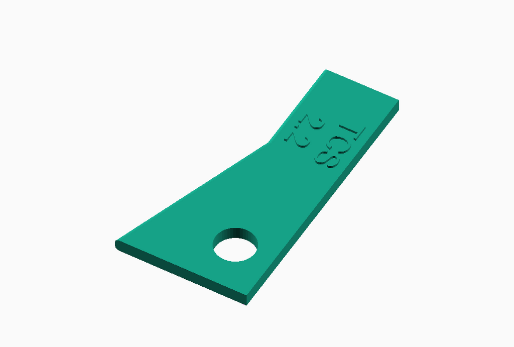 The Create Studio Pottery Rib Tool for Sculpting in Green with a Hole for Easy Handling