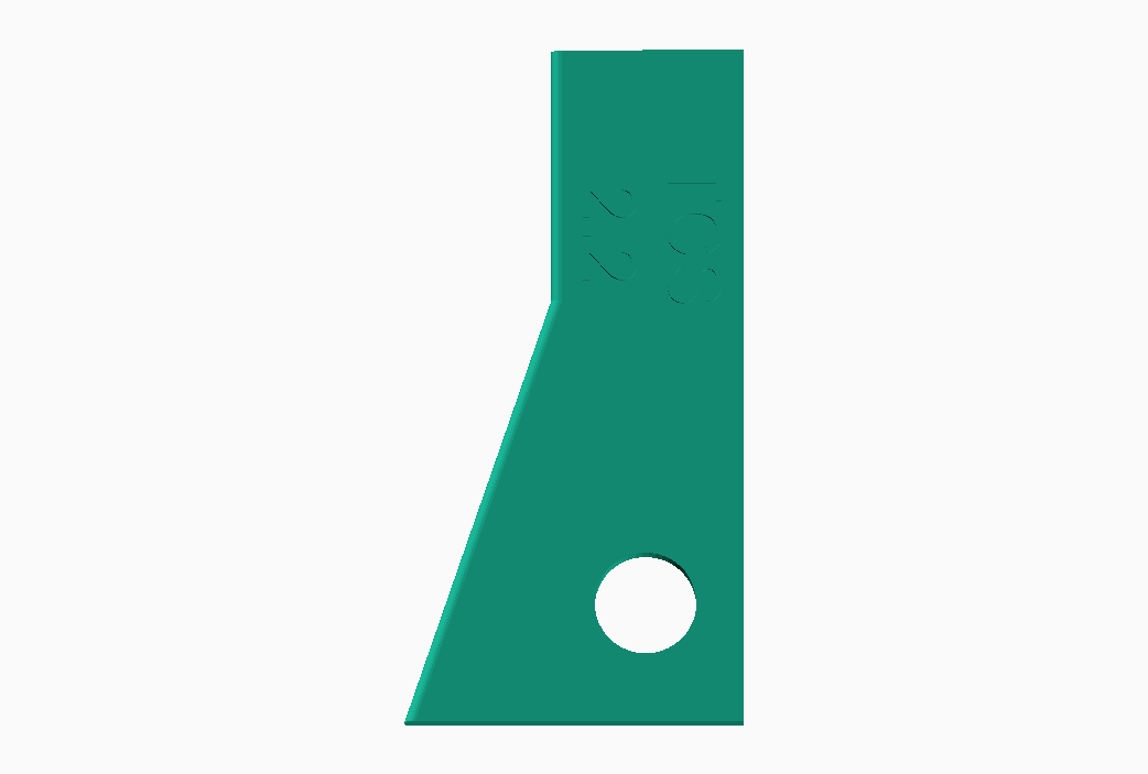 Green pottery rib tool for sculpting with a shaped edge for precise pottery work