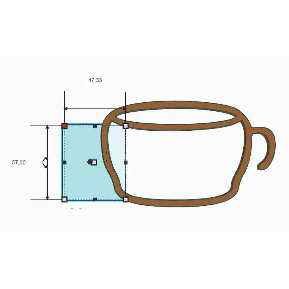 Pottery Rib tool | Mug Shaper - Design 5