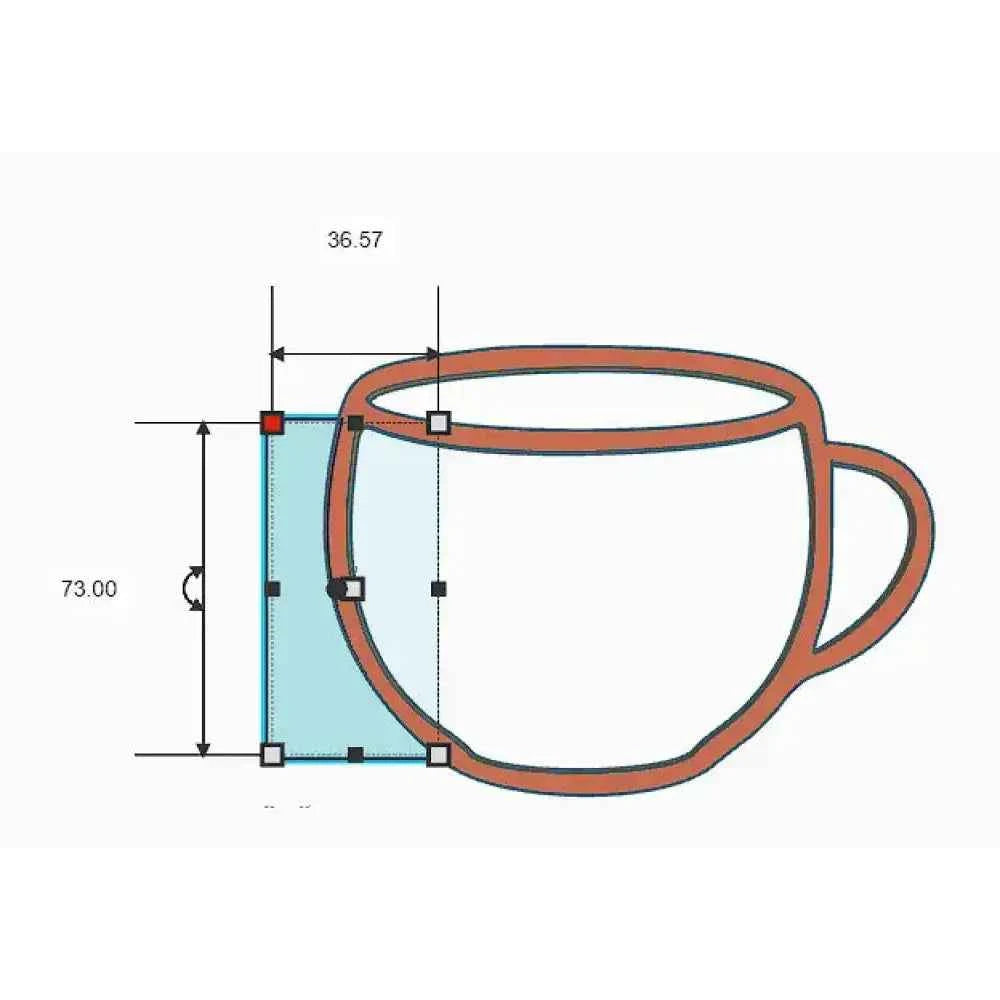 Pottery Rib tool | Mug Shaper - Design 6