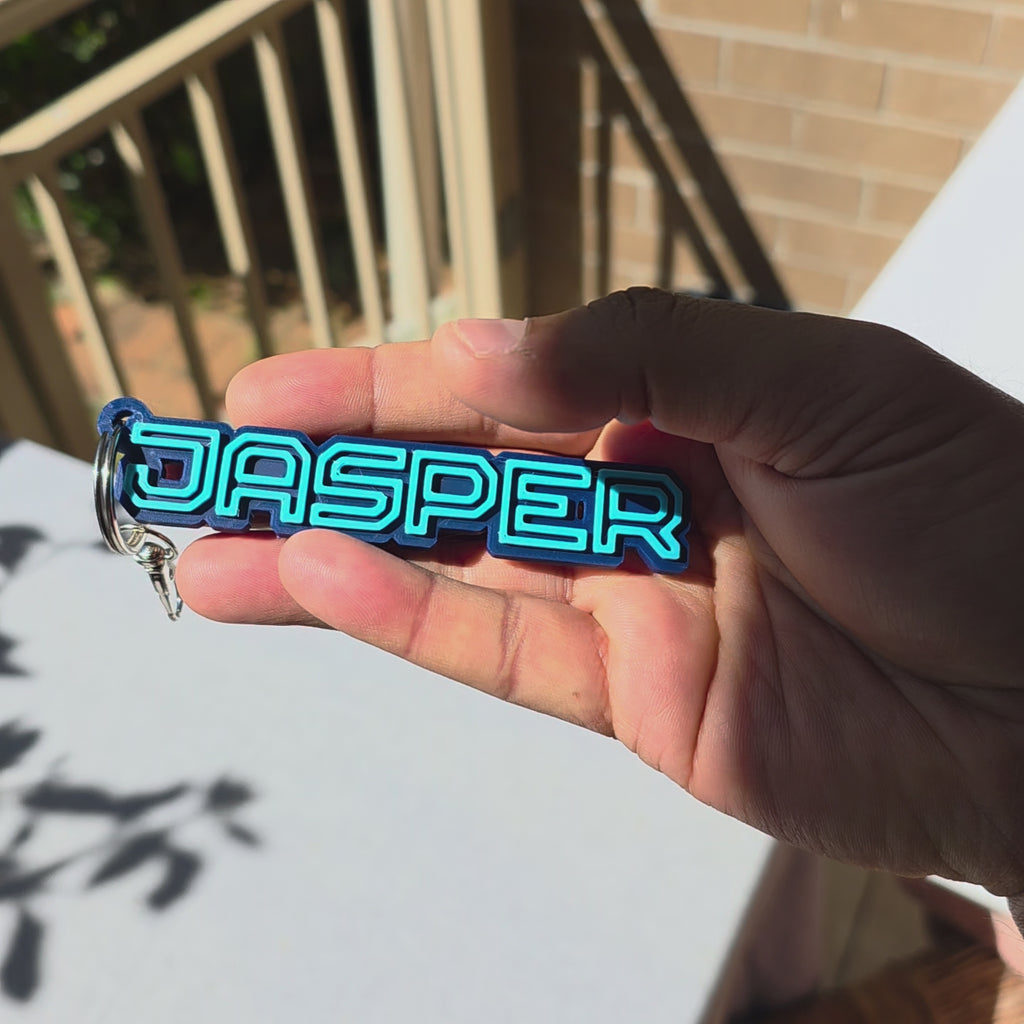 Personalised Name Keyring by The Create Studio