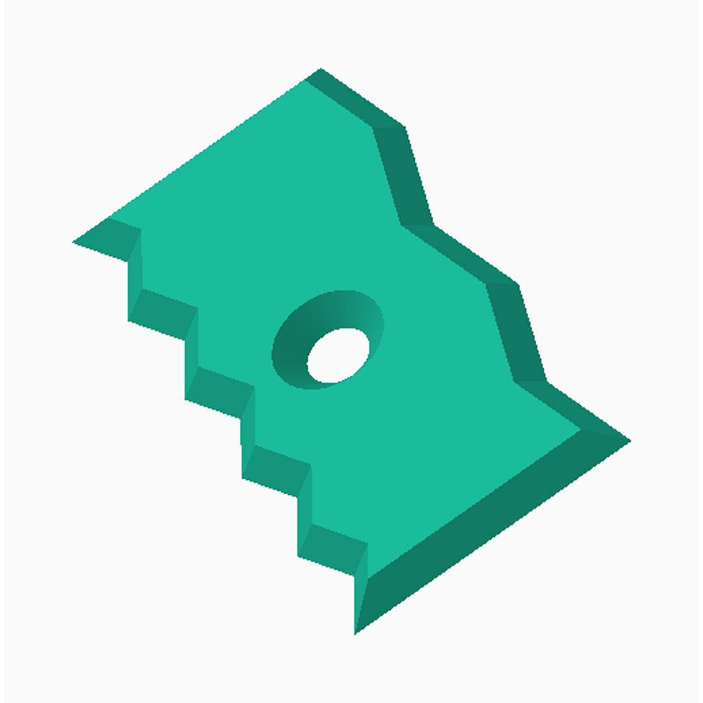 General Rib 14 pottery tool in teal, designed for shaping and detailing clay projects.