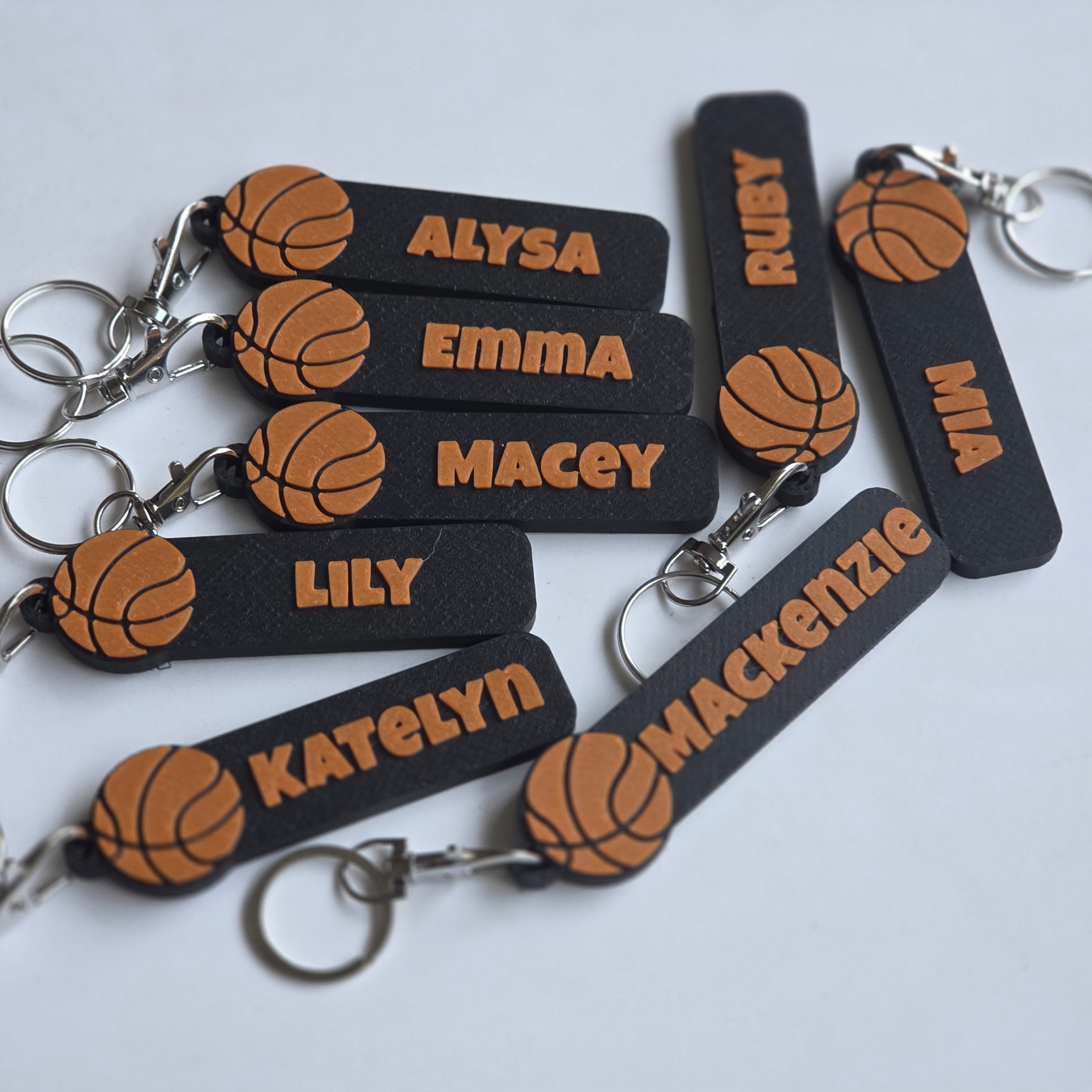 Personalised Basketball Keychain by The Create Studio