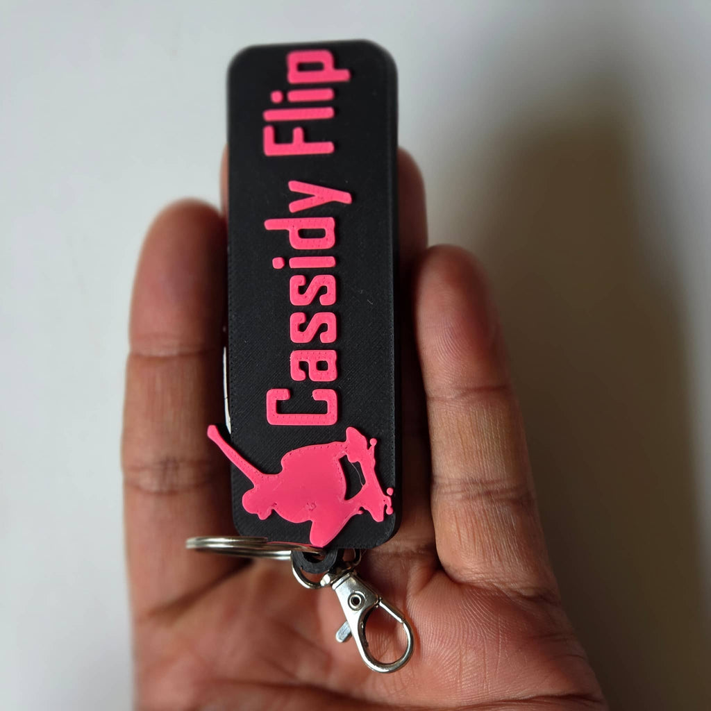 Personalised Skater Keychain by The Create Studio