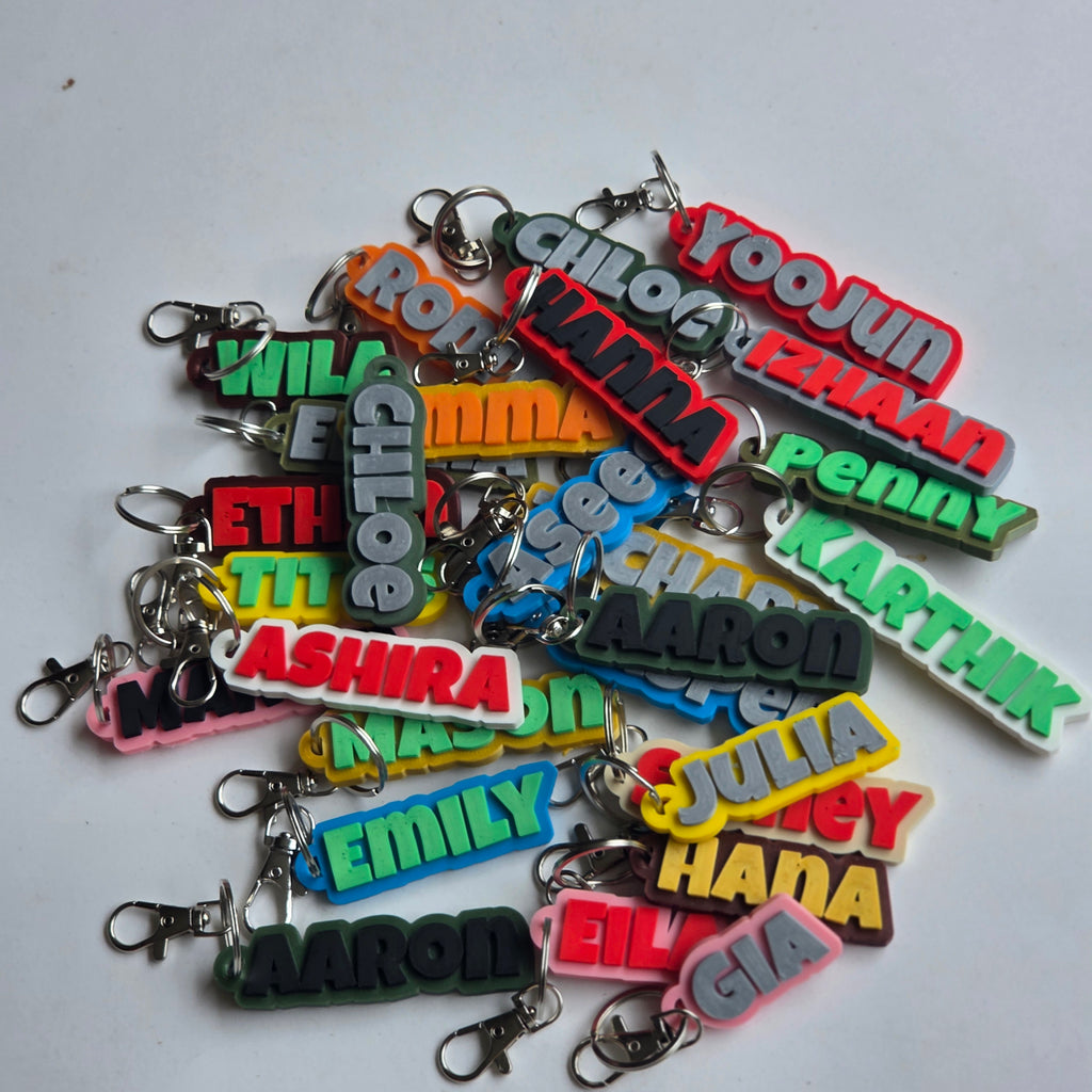 Personalised Keychain with Name - The Create Studio