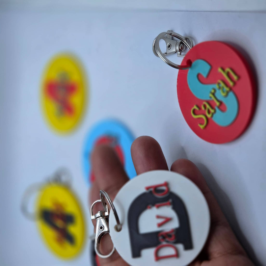 Personalized Initial Keychain by The Create Studio - Design 2