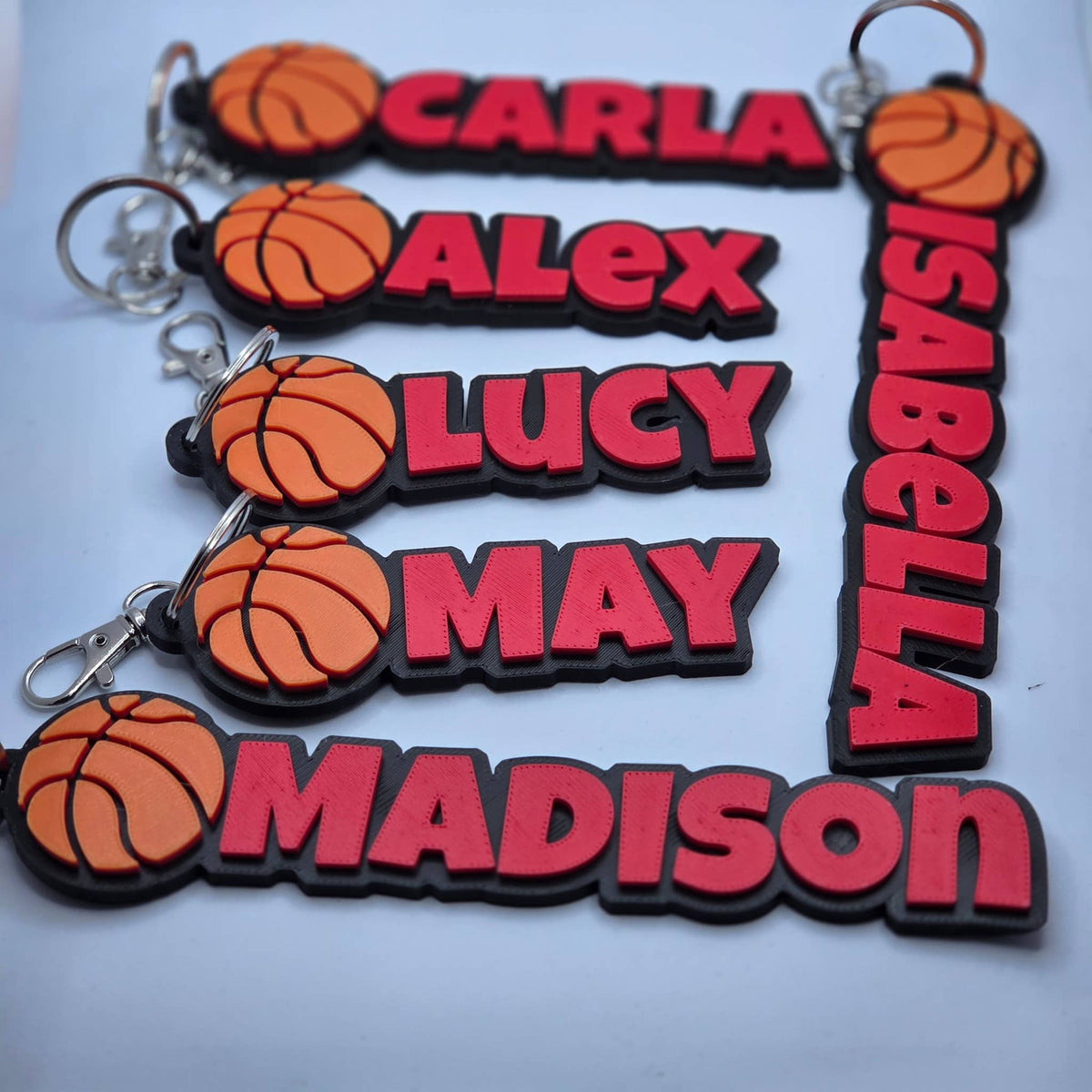 Customize Basketball Keychains Personalised Basketball Keychain by The Create Studio